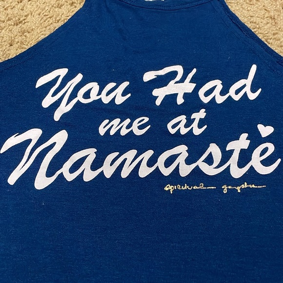 Spiritual Gangster “You had me at namaste” tank - Picture 4 of 9